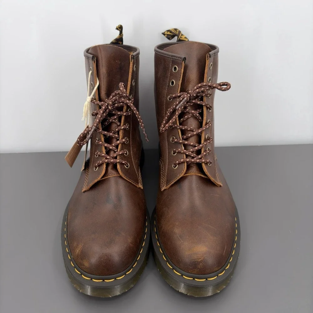 Dr Martens 1460 SR Slip Resistant Boots Men 14 Rustic Combat Work Lace Up Eyelet